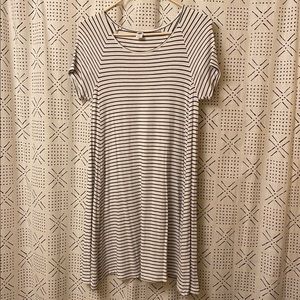 Old Navy A-Line Jersey Swing Striped Dress